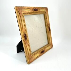 Vintage Style Ornate Gold Rose Picture Frame 8x10 Tabletop Wall Mount Floral